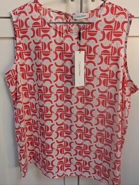 Calvin Klein sleeveless blouse